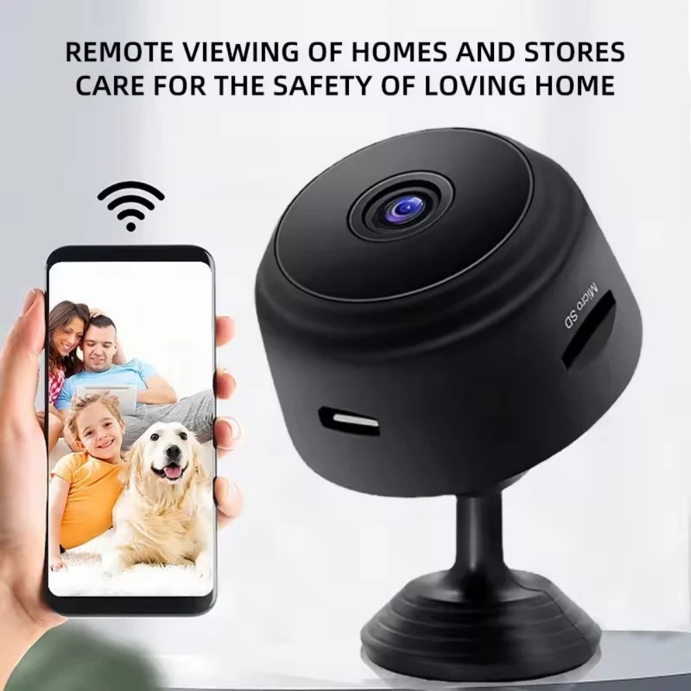 Home Security Monitoring Service - Mini Telecamera WiFi HD 1080P con