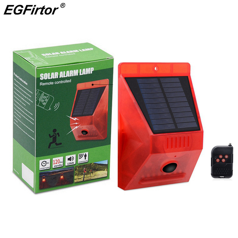 Home Security Yard Sensors - Lampada di allarme solare telecomando allarme