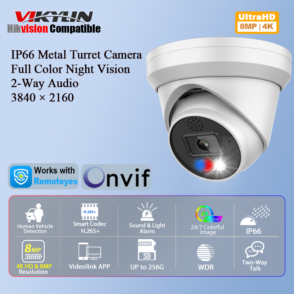 Home Security Options - Telecamera IP Vikylin 4K 8MP con
