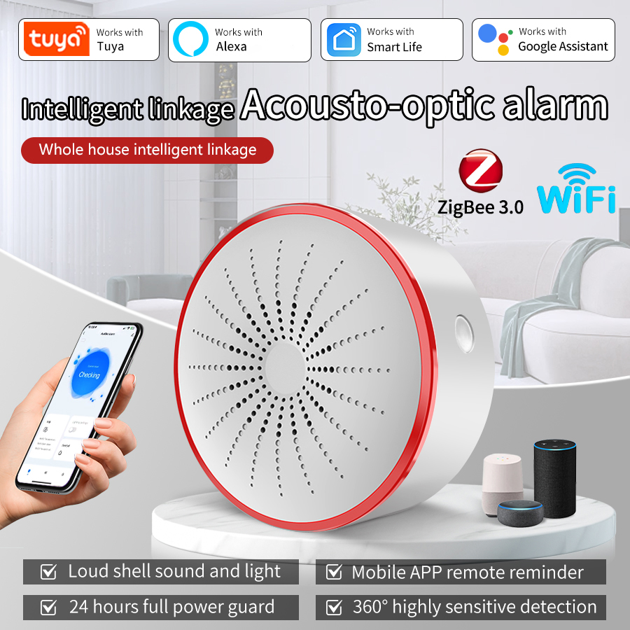 Sim Gsm Alarm - Sirena d'Allarme Intelligente Tuya WiFi ZigBee,