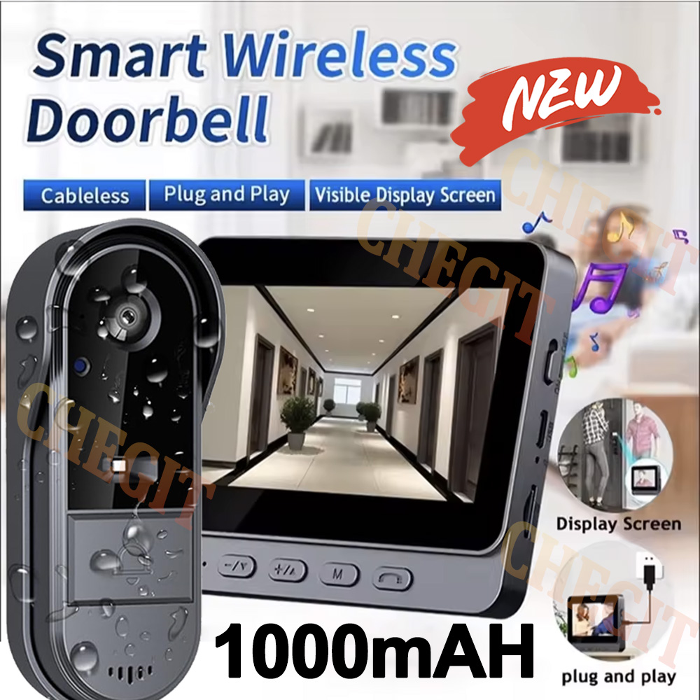 Home Security Premium - Campanello senza fili Wifi Telecamera 1080P