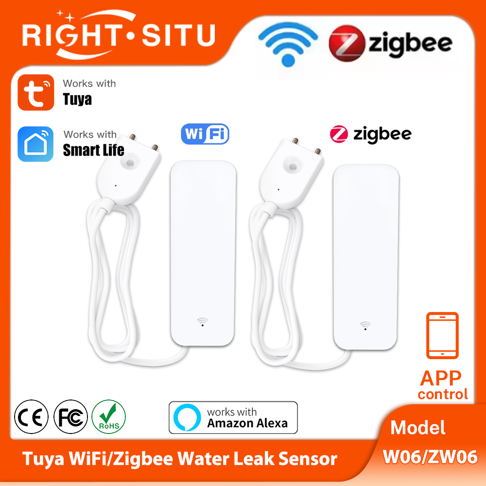 Home Security Home Assistant - Tuya WiFi Zigbee Sensore acqua Rilevatore