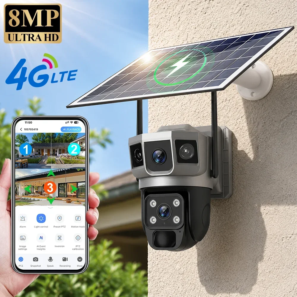 Home Security Tips - V380 4K 3 Schermi Telecamera 4G