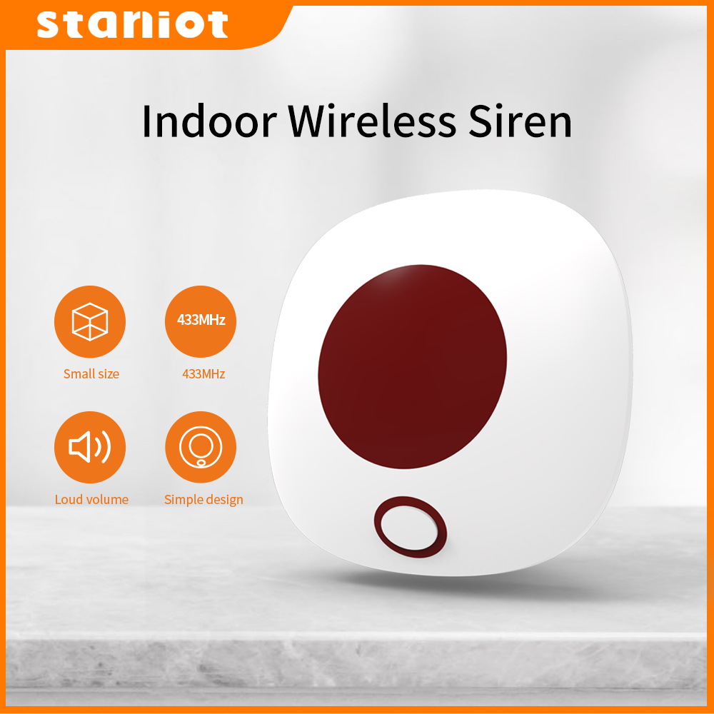 Sim Gsm Alarm - Staniot sirena senza fili per interni