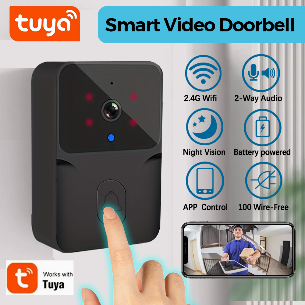 Home Security Monitoring Service - Campanello Video Smart Wireless Tuya, Telecamera