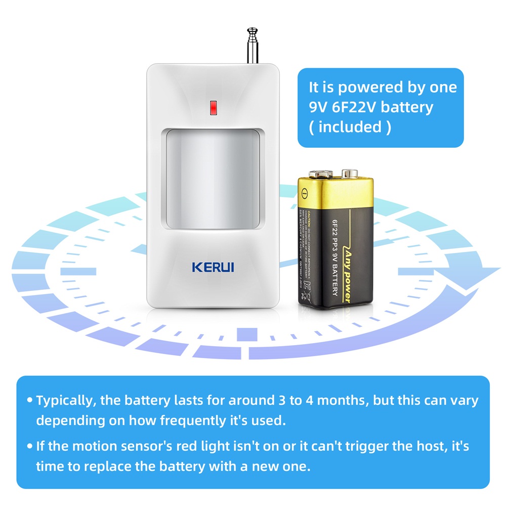 KERUI Wireless PIR sensore di  - Sim Gsm Alarm recensione e prezzo