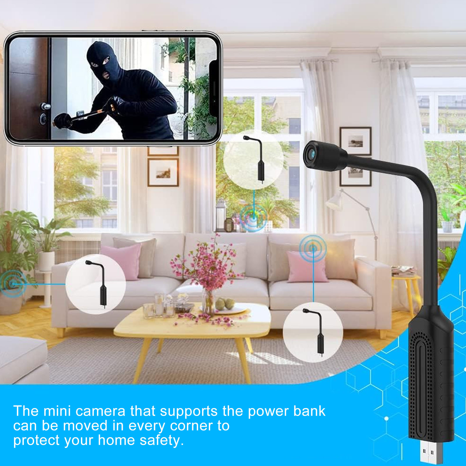 USB Mini WiFi Wireless Camera  - Home Security Monitoring Service recensione e prezzo