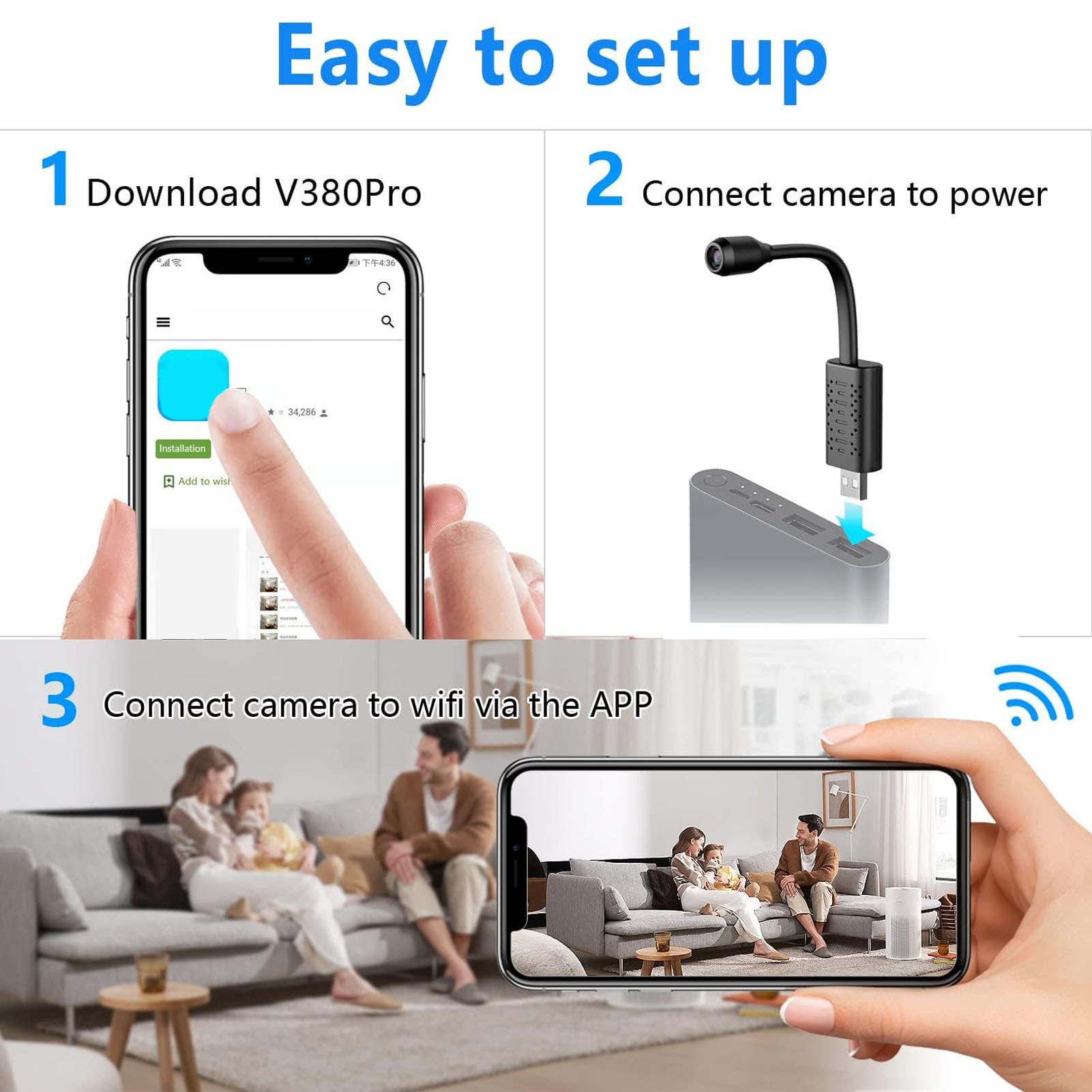 USB Mini WiFi Wireless Camera  - Home Security Monitoring Service recensione e prezzo