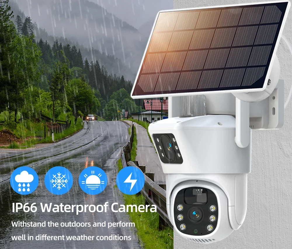 4K 8MP Dual Lens Wifi Solar CC - Home Security Premium recensione e prezzo