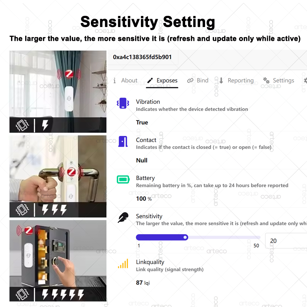 Smart ZigBee 3.0 Sensore di vi - Home Security Home Assistant recensione e prezzo