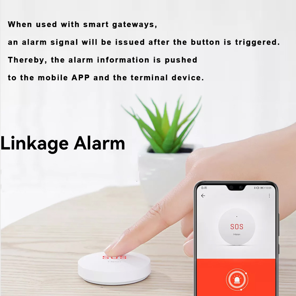 Zigbee Tuya SOS pulsante di em - Sim Gsm Alarm recensione e prezzo